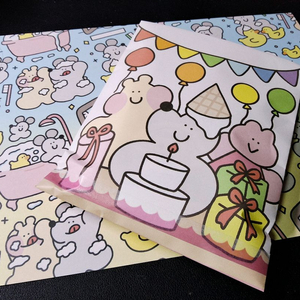 스티커랑 메모지, 마스킹테이프 묶음 판매합니다~