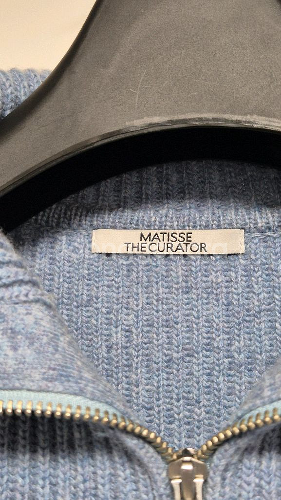 마티스더큐레이터 하프집업 니트 블루 (3사이즈)--1