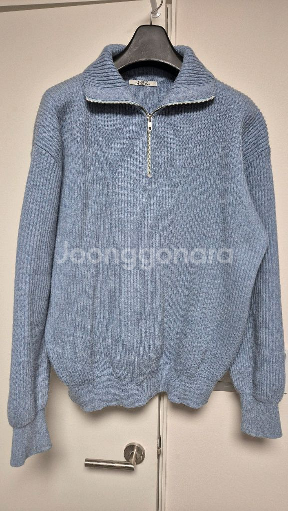 마티스더큐레이터 하프집업 니트 블루 (3사이즈)--2