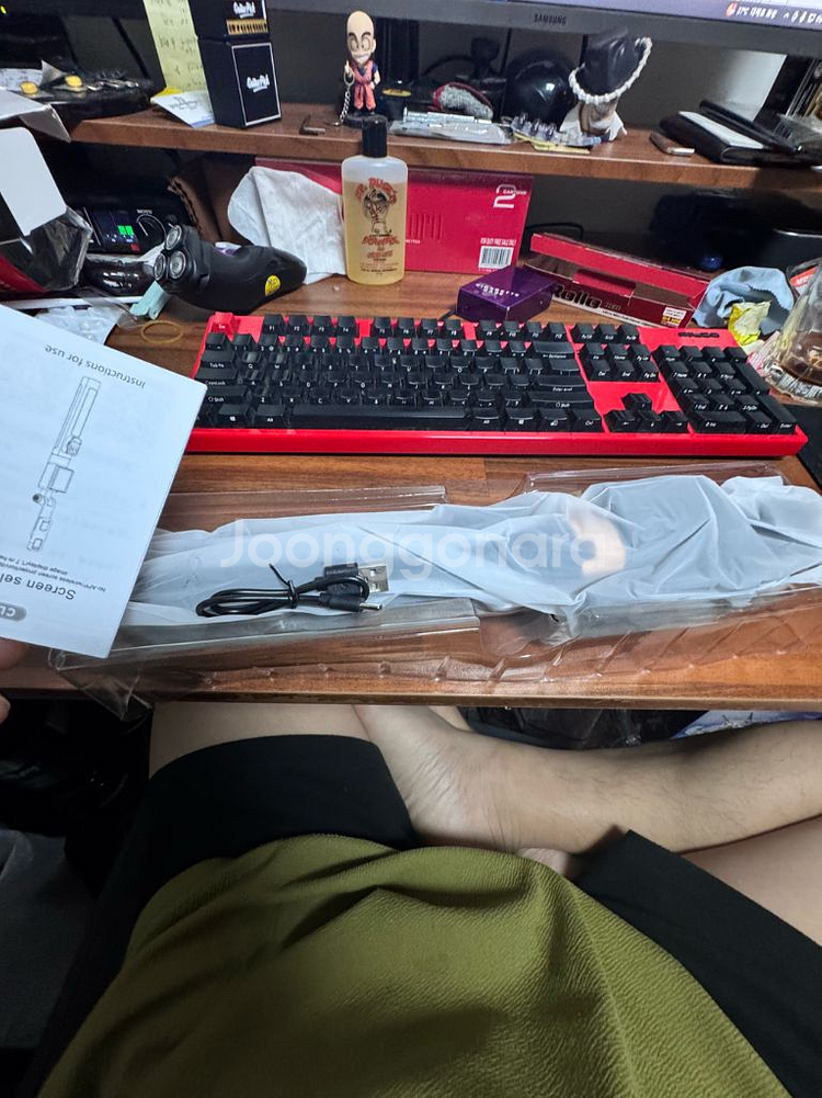 170cm 셀카봉 셀프스크린 내장 삼각대 알루미늄--3