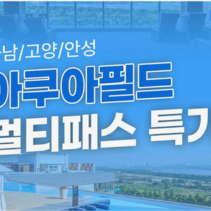 아쿠아필드멀티패스대인2소인1 입장권