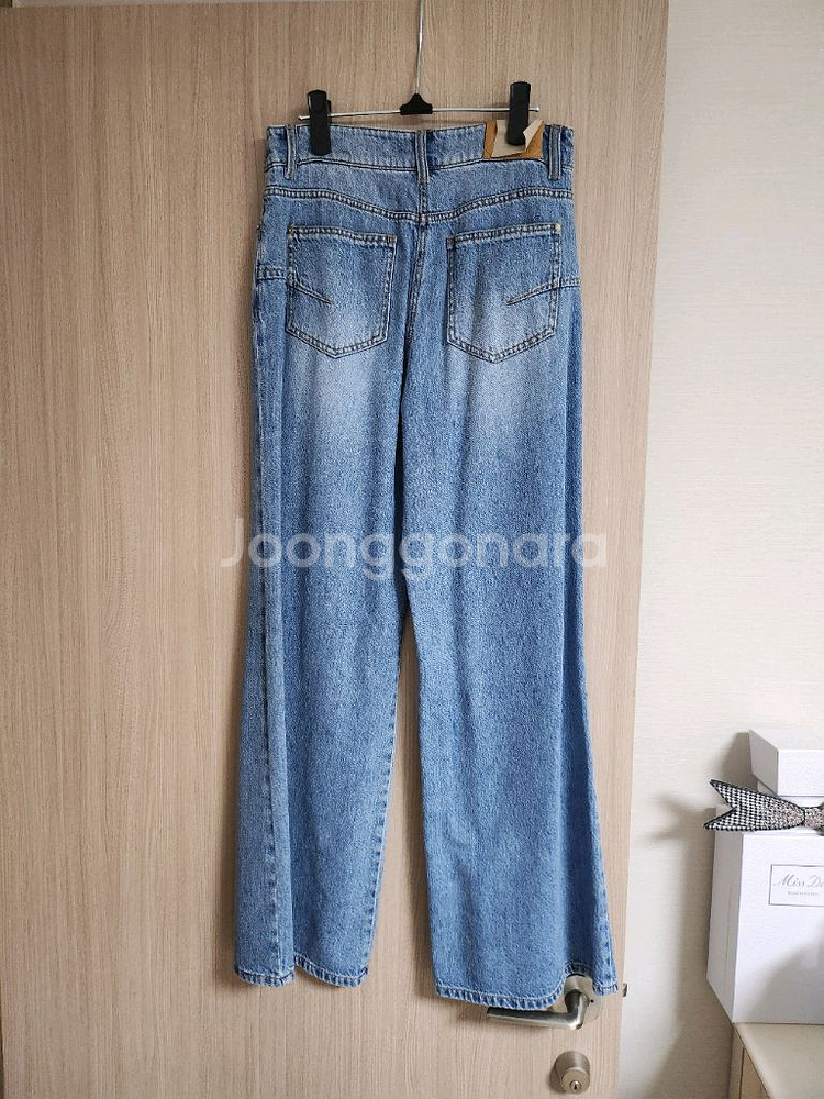 타임 워시드 부츠컷 데님--3