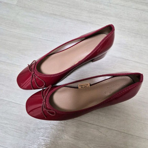 에나멜 리본 구두 230 새상품