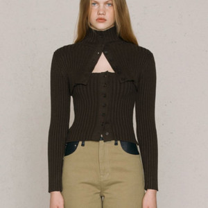리유니 가디건 Turtle Crop Cardigan