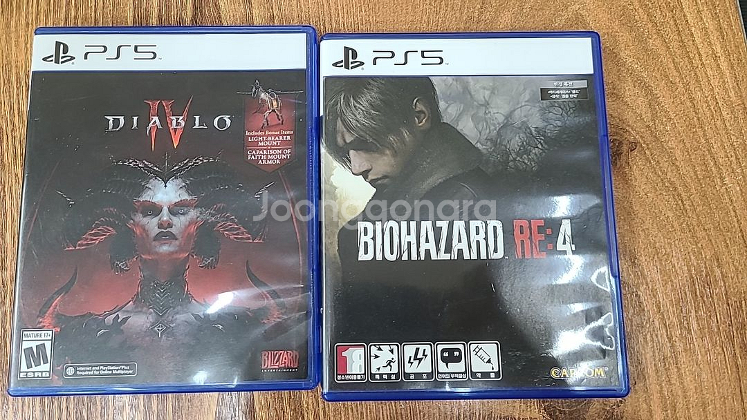 PS5) 바이오하자드4, 디아블로4--0