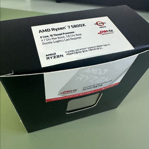 AMD 라이젠 5800X CPU 택포