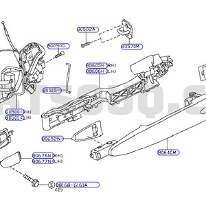 닛산 패스파인더 운전석앞문 도어래치 정품