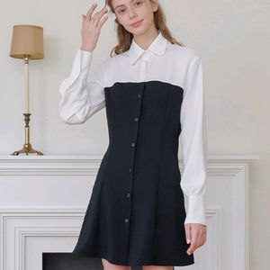 바이바이섭 레이어드 셔츠 원피스