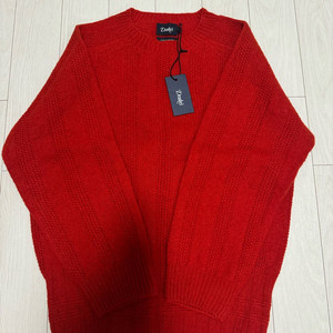 드레익스 Drake's 레드 램스울 시드스티치 니트