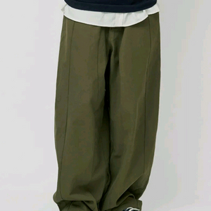 굿라이프웍스 와이드 절개 벌룬팬츠 카키 M사이즈