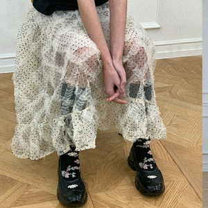 [새상품] 호쿠스포쿠스 스커트 샴페인 M