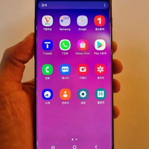 갤럭시S10플러스 블랙 128GB SK공기계 중고폰