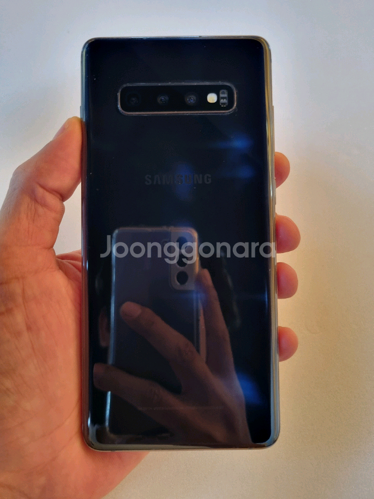 갤럭시S10플러스 블랙 128GB SK공기계 중고폰--1