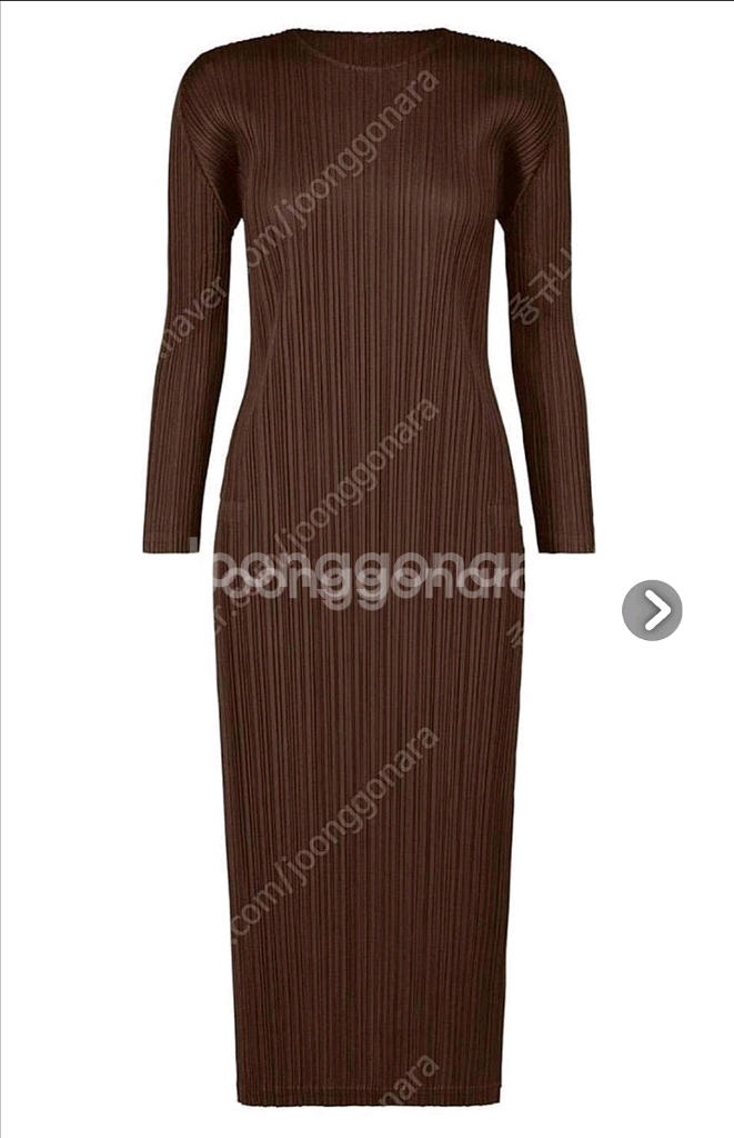 플리츠플리즈 이세이미야케 포워드2 원피스 브라운 3사이--0