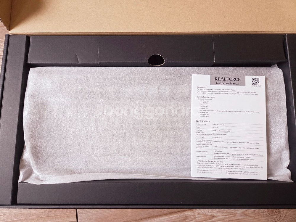 리얼포스 r3 45g 그레이 판매합니다--6