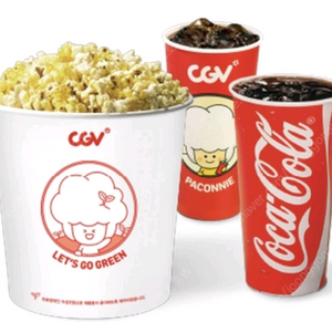 CGV 팝콘 콜라 음료 세트