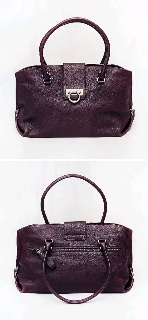 페라가모 소피아 간치니 토고가죽 빅토트.숄더백--1