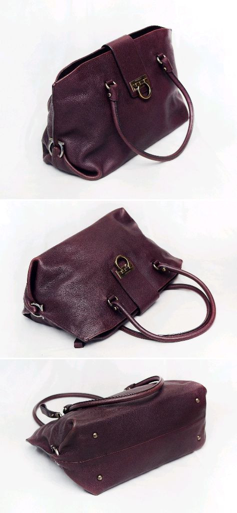 페라가모 소피아 간치니 토고가죽 빅토트.숄더백--2