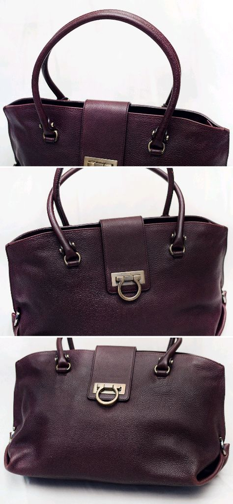 페라가모 소피아 간치니 토고가죽 빅토트.숄더백--3