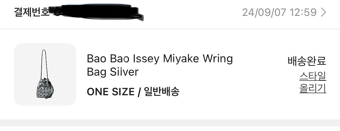 바오 바오 이세이미야케 링 백 실버--2