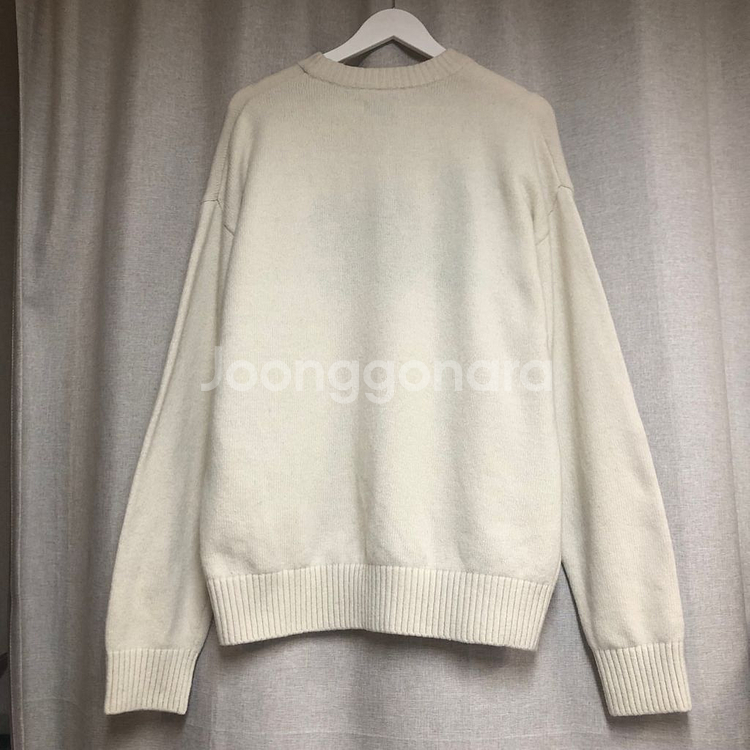 리 루즈핏 아이보리 니트 스웨터 M--4