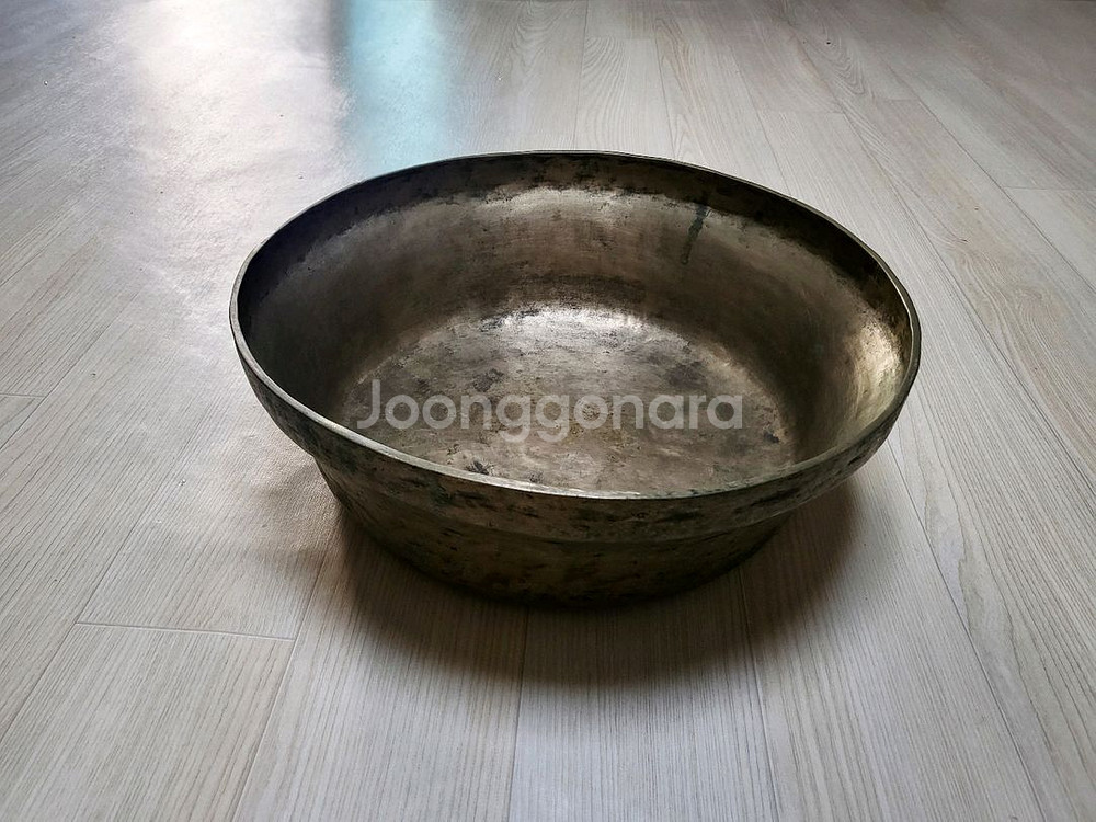 전통 방짜푼주(옛날 유기 놋그릇 골동품)--0