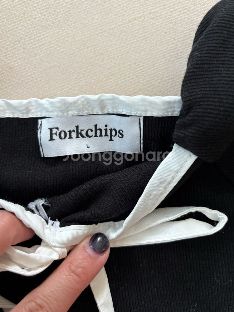 포크칩스 크롭 상의+부츠컷 셋업세트--3