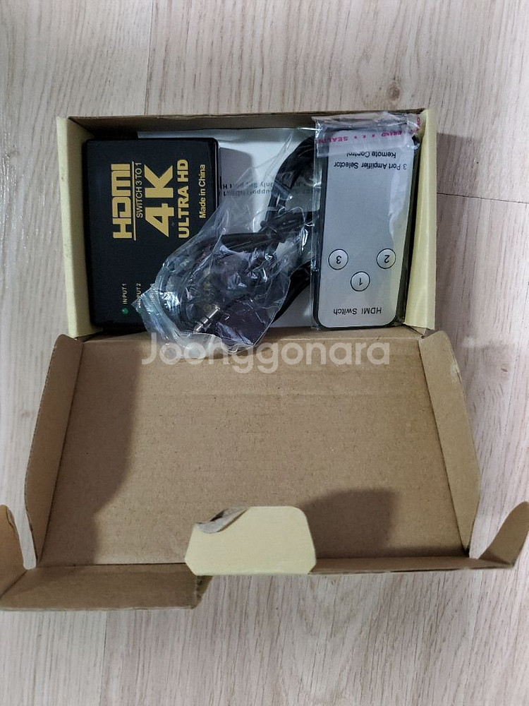 4k 지원 되고 리모컨 있는 HDMI 3 to 1 스위--0