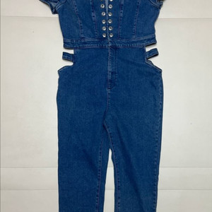 asos 아소스 데님 점프수트 정품 외 걸프렌드 데님