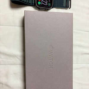 애플워치 울트라2 블랙 티타늄 다크그린 알파인루프 M