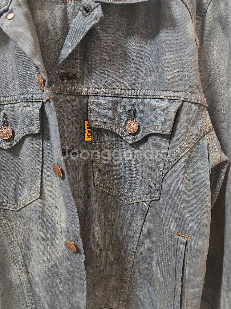 에드윈 워싱 데님 자켓--2