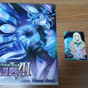 신차원게임 넵튠 빅토리2 예약특전 비주얼북 + 일러카드