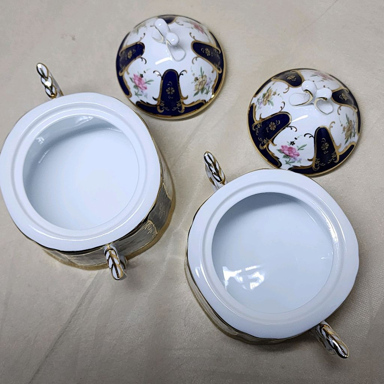 엔틱 행남사 킹 설탕기 프림기 세트--1