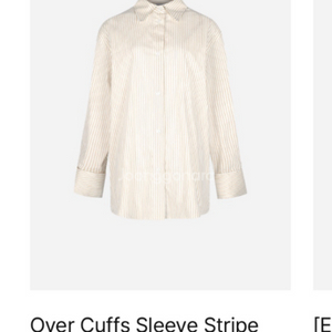 더로랑 Over Cuffs Sleeve 셔츠 (택달림