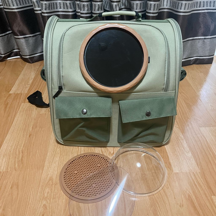 (확장형)강아지 고양이 반려동물 백팩 배낭 우주선 가방 이미지