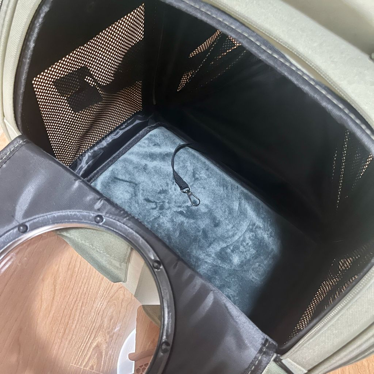 (확장형)강아지 고양이 반려동물 백팩 배낭 우주선 가방 이미지