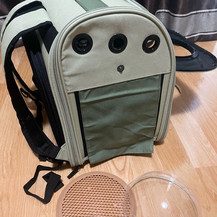 (확장형)강아지 고양이 반려동물 백팩 배낭 우주선 가방 이미지