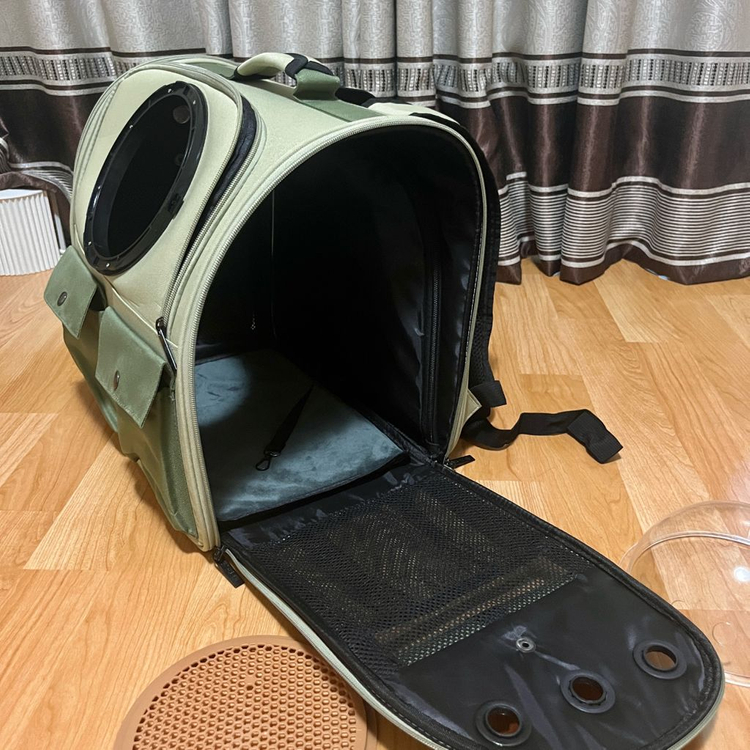 (확장형)강아지 고양이 반려동물 백팩 배낭 우주선 가방 이미지