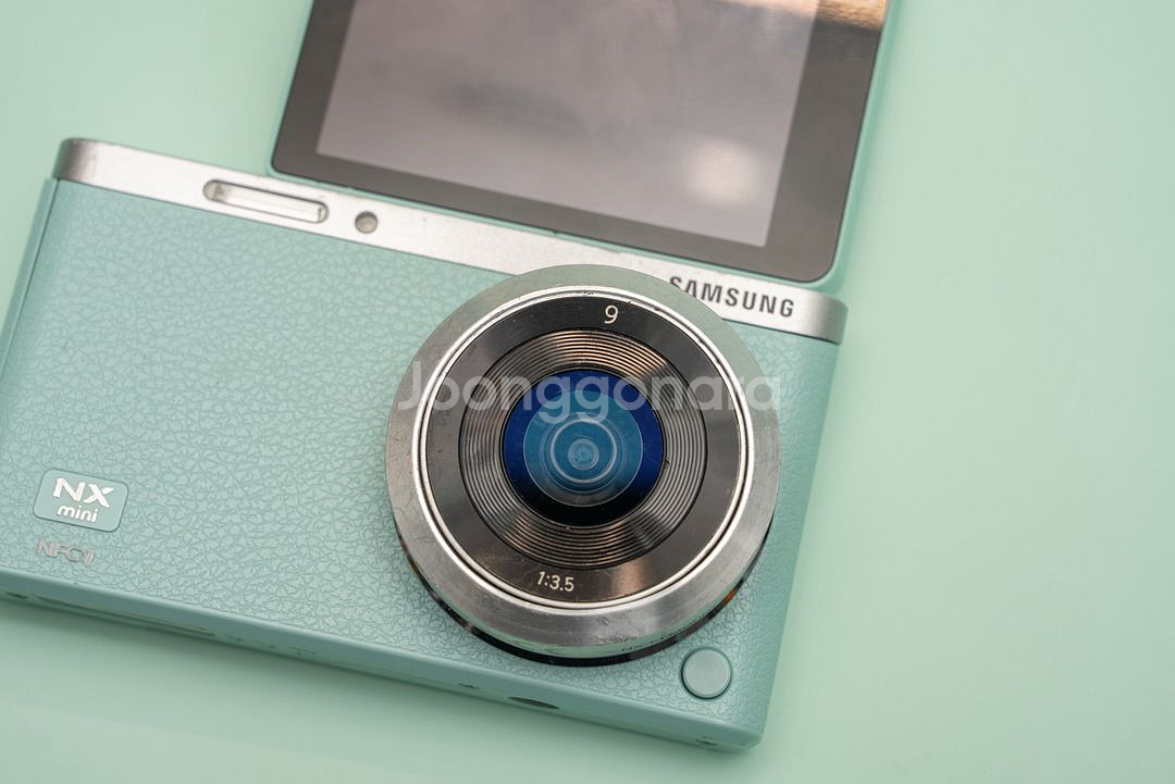 삼성 미러리스 nx mini 민트 + 9mm 렌즈--1