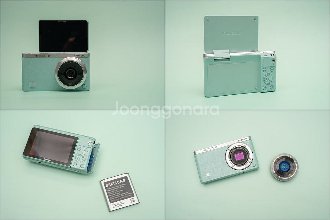 삼성 미러리스 nx mini 민트 + 9mm 렌즈--2