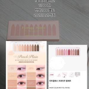 투쿨포스쿨 프로타주 아이팔레트 1호 피치 플레인