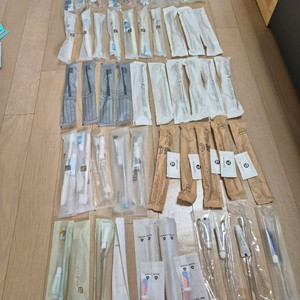 (새제품)일회용 칫솔 치약 세트 50개