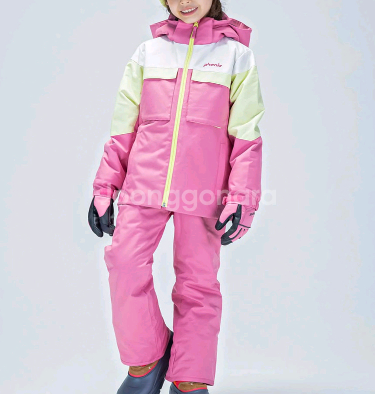 2324 피닉스 주니어 스키복 상하의세트 핑크 새거--5