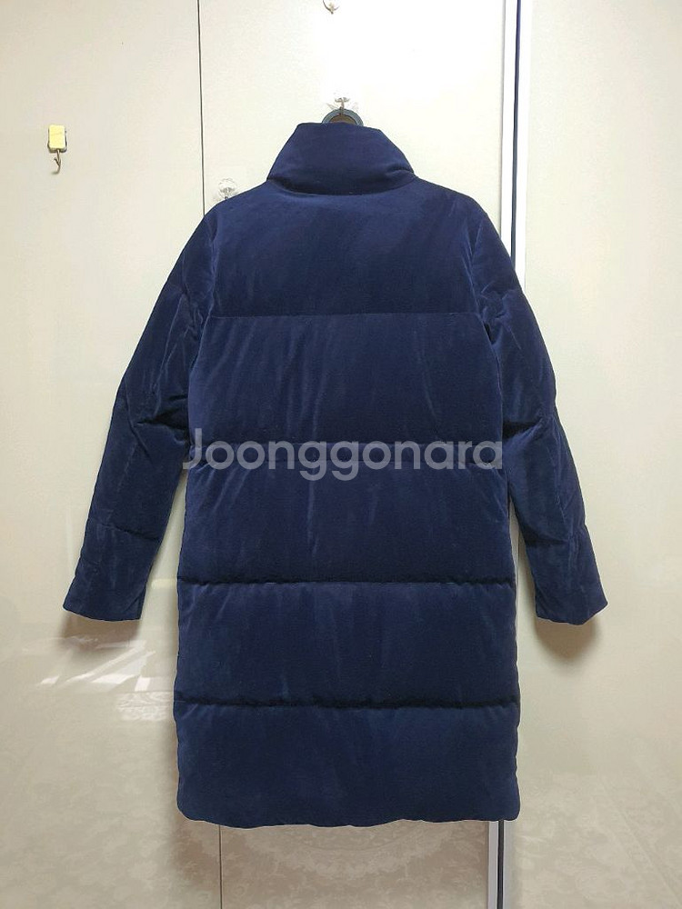 타미힐피거 하이넥 벨벳 다운 롱패딩(xs)--3