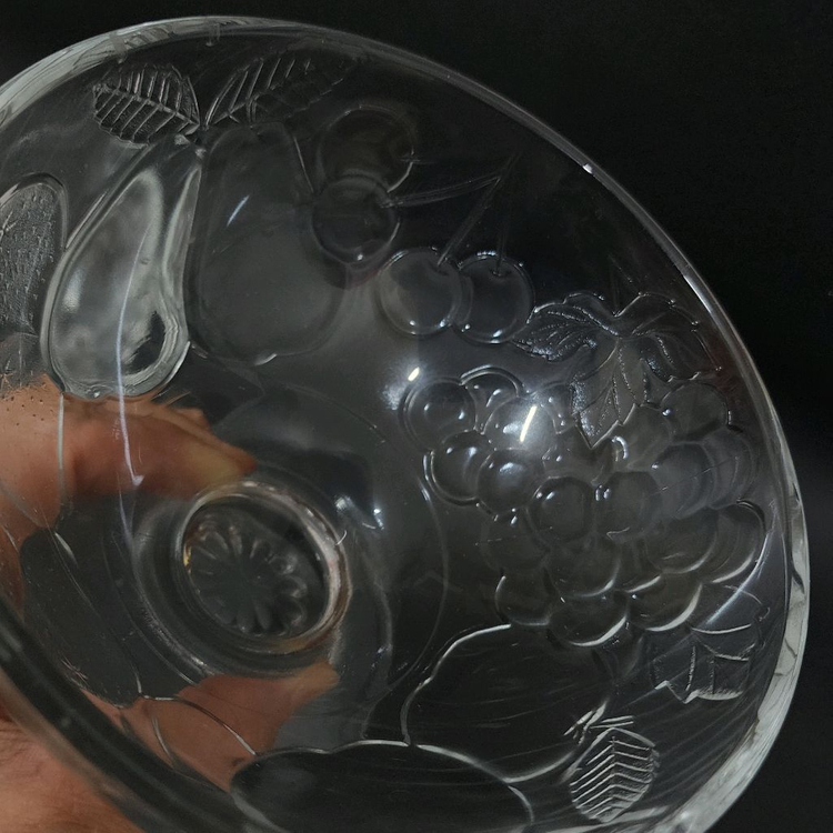 [2개가격]파카글라스 고블렛 과일 양각 아이스크림 빙수 디저트 볼--9