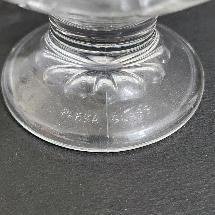 [2개가격]파카글라스 고블렛 과일 양각 아이스크림 빙수 디저트 볼--6