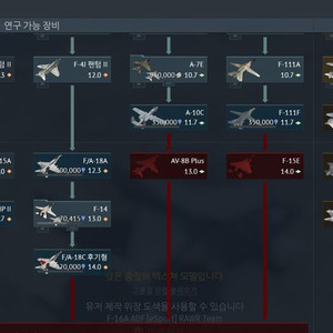워썬더 탑랭 장비 판매 프리미엄 28대 292쿠폰
