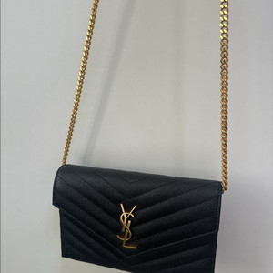생로랑 블랙 퀼팅 체인 가방