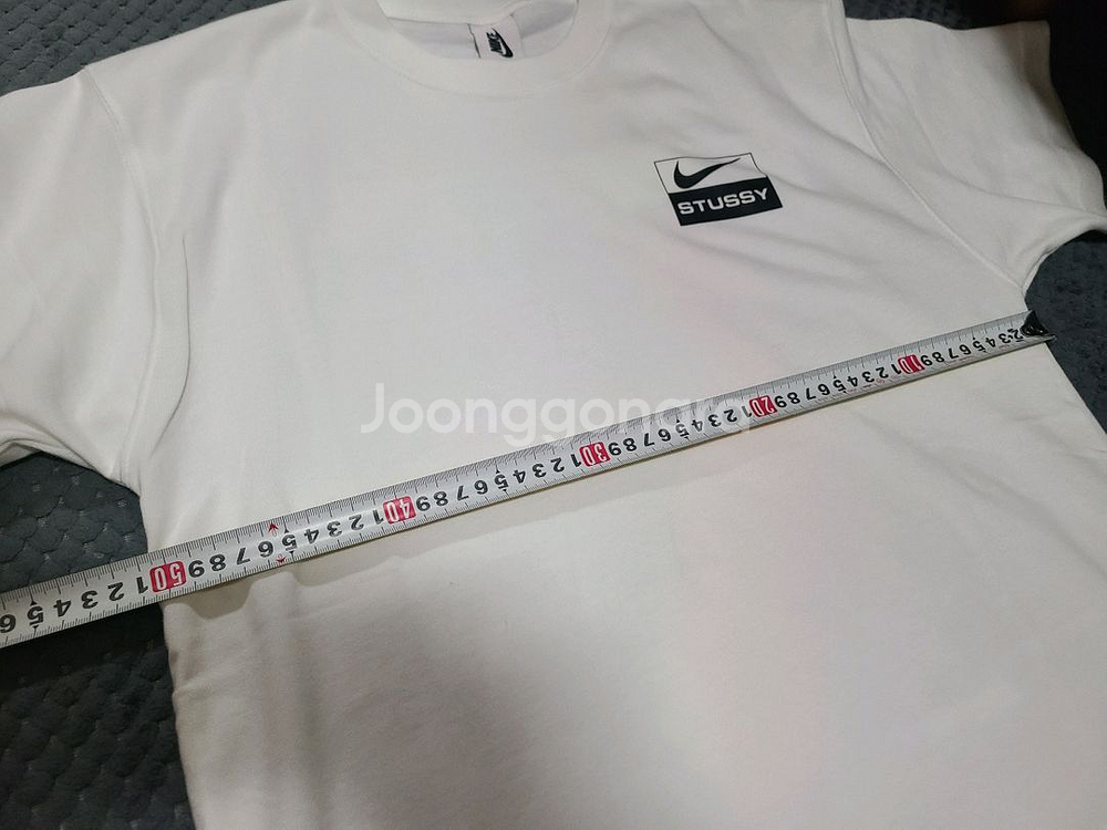 나이키 x 스투시 SS BR 스피리돈 티셔츠(S)화이트--4