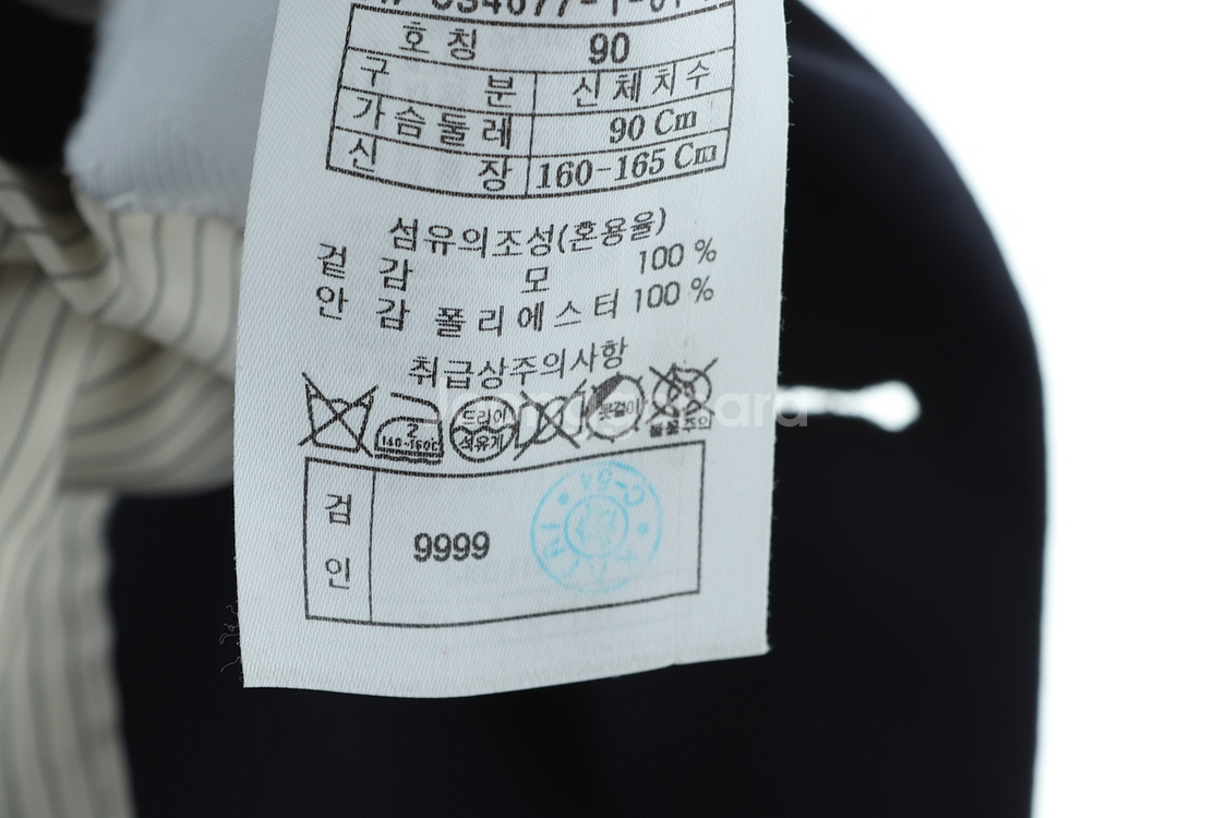 (S) 커스텀멜로우 정장 슈트 자켓 블레이저 딥네이비--6